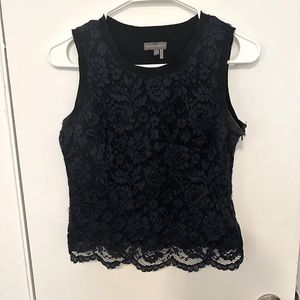 Navy blue lace top Vince Camuto